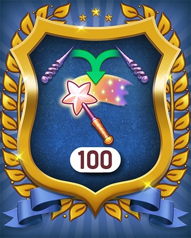Merge Academy Magic Wands 100 Badge