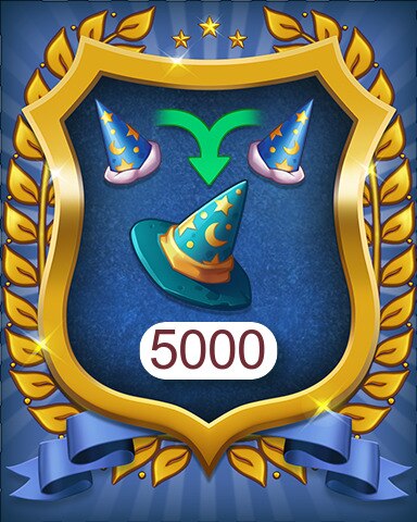 Wizard Hats 5000 Badge