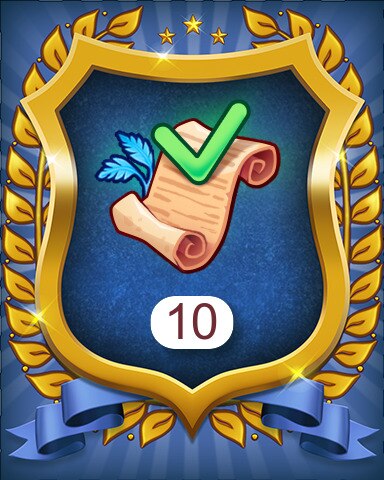 Merge Academy Treasure Trove orders 10 Badge