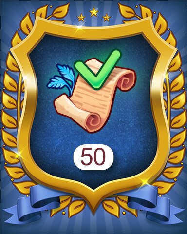 Merge Academy Treasure Trove orders 50 Badge