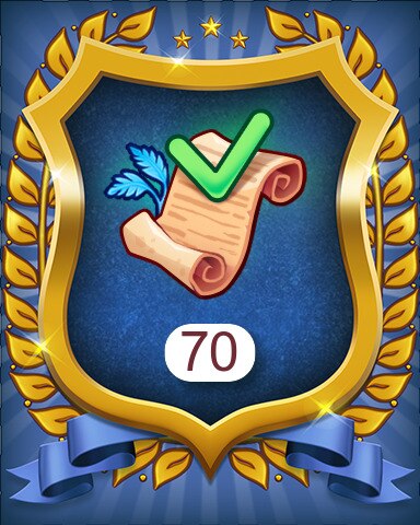 Merge Academy Treasure Trove orders 70 Badge