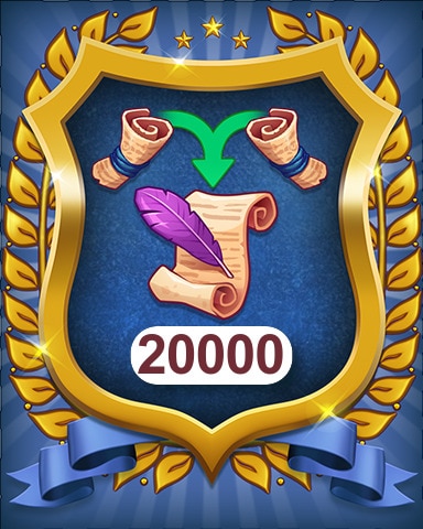 Merge Academy Magic Scrolls 20000 Badge
