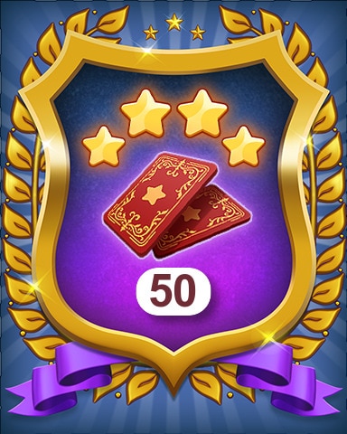 Merge Academy Collect 50 Rarity 4 Stickers Badge