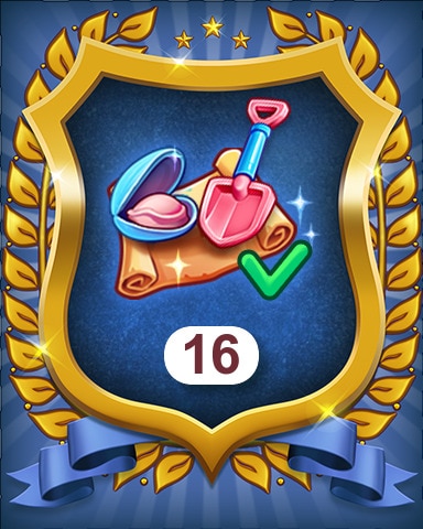 Pogo Merge Academy Complete 16 Coral Secrets events Badge
