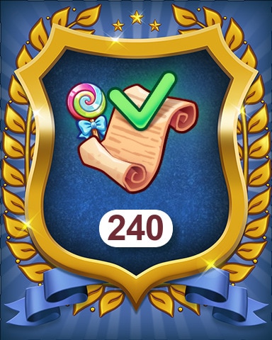 Pogo Merge Academy Complete 240 Sugar Rush orders Badge
