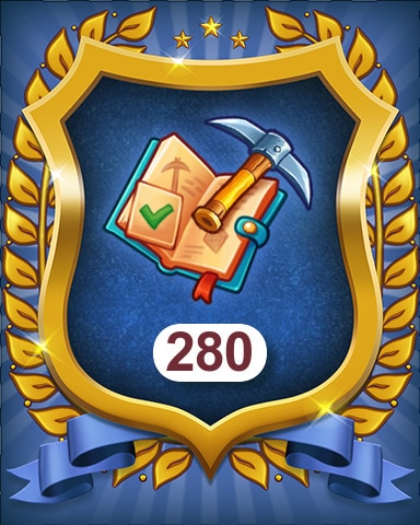 Pogo Merge Academy Complete 280 Treasure Trove objectives Badge