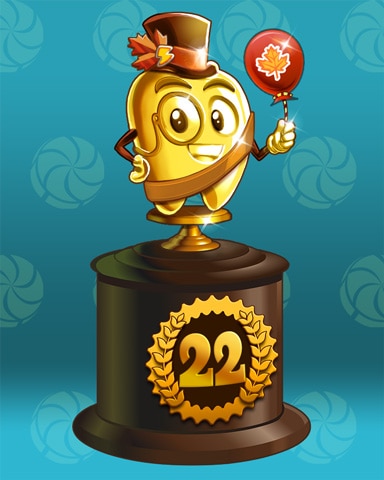 Fall Frenzy Lap 22 Badge - Word Whomp HD