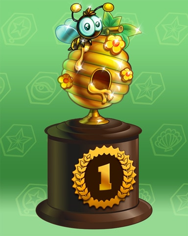 Golden Hive Lap 1 Badge - Garden Blast