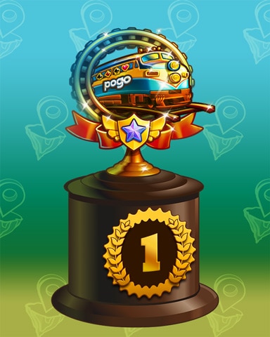Pogo Express Lap 1 Badge - Jet Set Solitaire