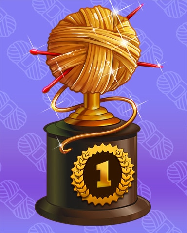 Knitting Glory Lap 1 Badge - Snowbird Solitaire