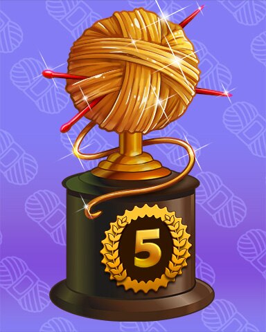 Knitting Glory Lap 5 Badge - Peggle Blast HD