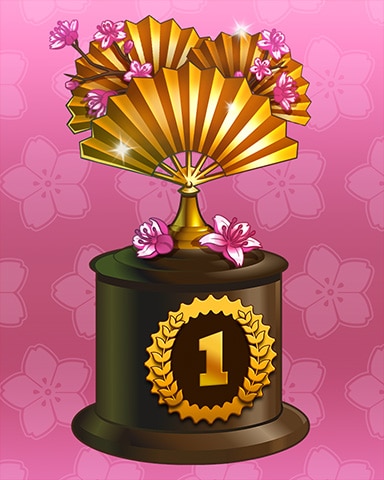 Snowbird Solitaire Golden Fan Lap 1 Badge