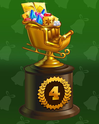 Aces Up! HD Santa's Golden Sleigh Lap 4 Badge
