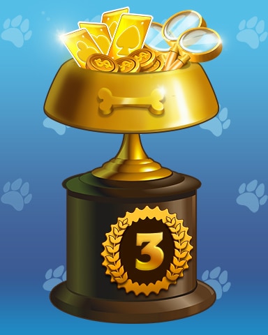 Matching Moments Golden Paws Lap 3 Badge