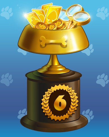 Claire Hart: Secret in the Shadows Golden Paws Lap 6 Badge