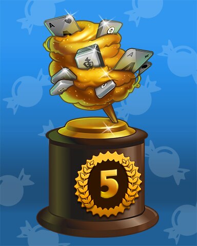 Pogo Tri-Peaks Solitaire HD Cotton Candy Lap 5 Badge