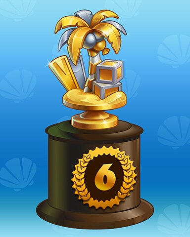 Pogo Wheel of Fortune: Pogo Edition Sun-Kissed Paradise Lap 6 Badge