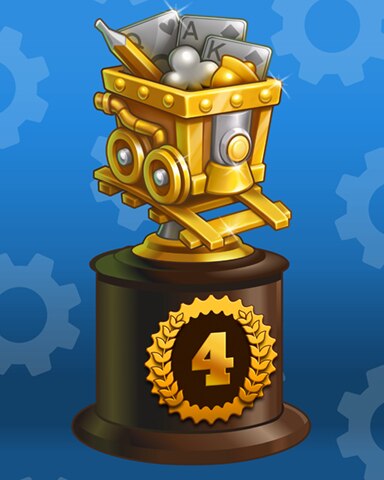 Pogo Jet Set Solitaire Friends of Mine Lap 4 Badge