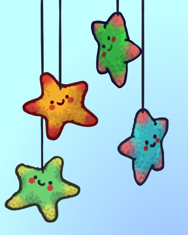 Quinn's Aquarium Squishy Stars Badge