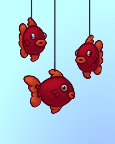 Quinn's Aquarium Fluffy Fish Badge
