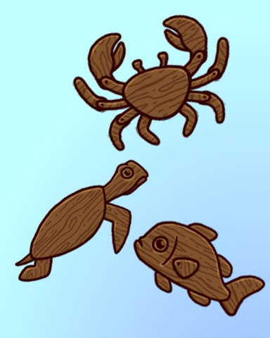 Quinn's Aquarium Action Figures Badge