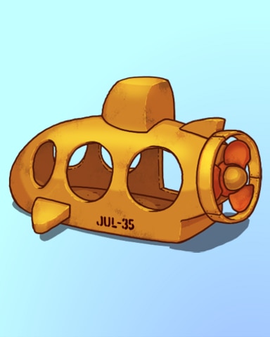 Quinn's Aquarium Yellow You Know What Badge