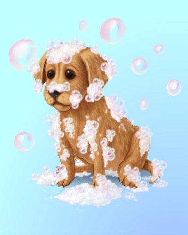 Quinn's Aquarium Washing The Dog Badge