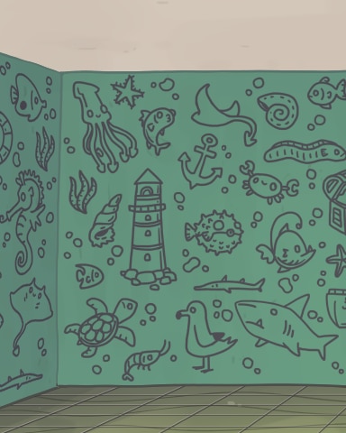 Quinn's Aquarium Masterful Mural Badge