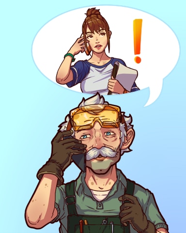 Quinn's Aquarium Emergency Call Badge