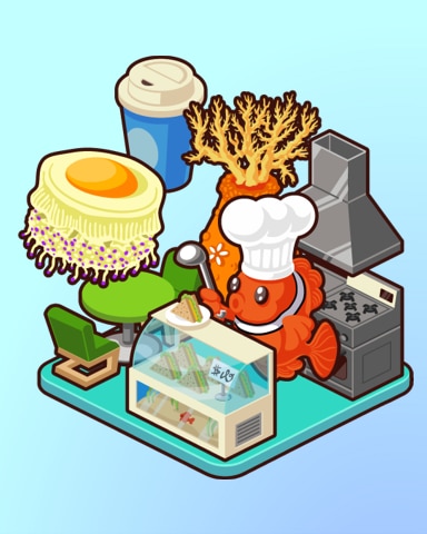 Quinn's Aquarium Cozy Cafe Badge