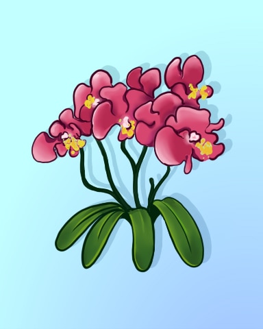 Quinn's Aquarium Orchid'ding Me? Badge