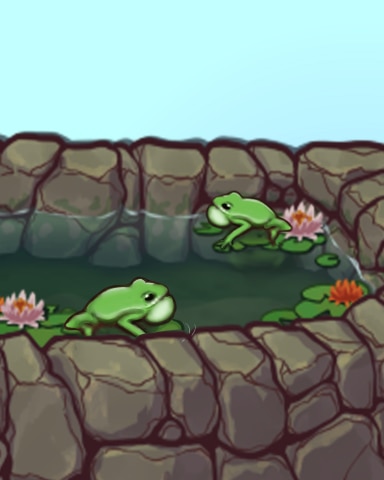 Quinn's Aquarium Frog Friends Badge
