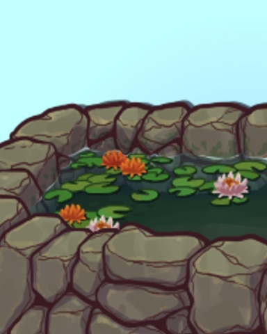 Quinn's Aquarium Lovely Lilies Badge