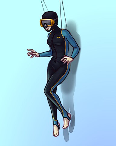 Quinn's Aquarium Suit Up! Badge