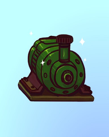 Quinn's Aquarium Pumping Iron Badge