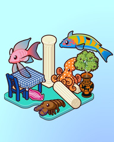 Quinn's Aquarium It's All Greek To Me! Badge