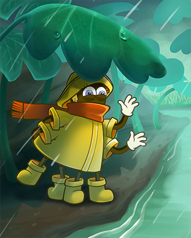 Rainy Day Spider Solitaire HD Staying Dry Badge