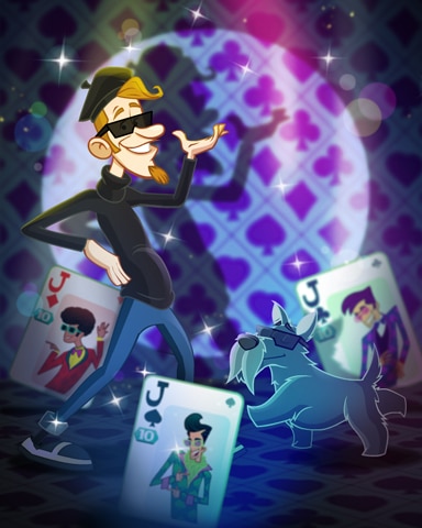 Dancing Cards Badge - Canasta HD