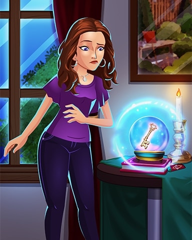 Claire Hart: Secret in the Shadows Crystal Ball Claire Badge