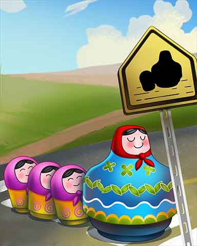 Trizzle Matryoshka Crossing Badge