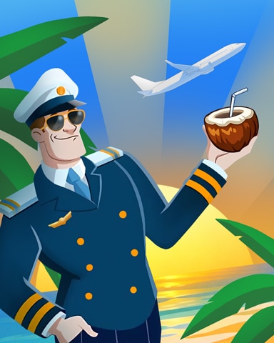 First Class Solitaire HD Captain Beach Badge