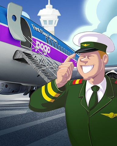 Pogo First Class Solitaire HD Hop Aboard Badge