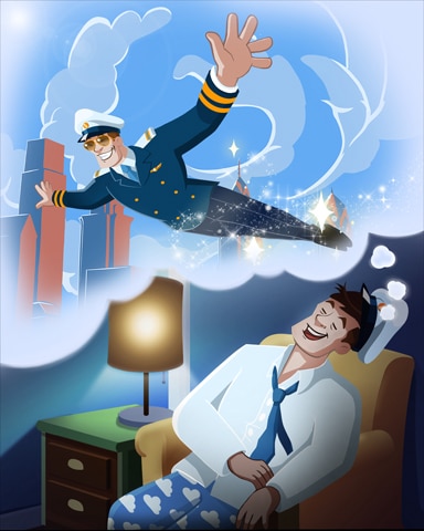 Soaring Slumber Badge - First Class Solitaire HD