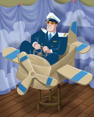 Flight School Badge - First Class Solitaire HD