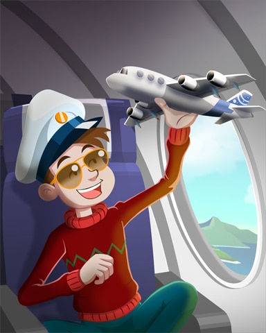 An Aspiring Pilot Badge - First Class Solitaire HD