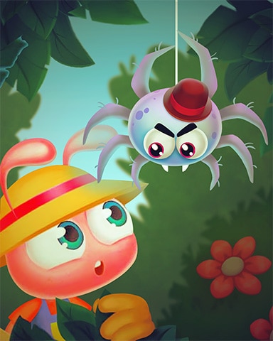 Pogo Garden Blast Spider Boss Badge