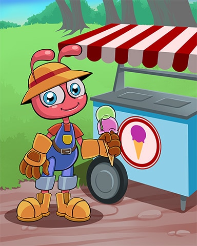 Pogo Garden Blast Ice Cream Cart Badge