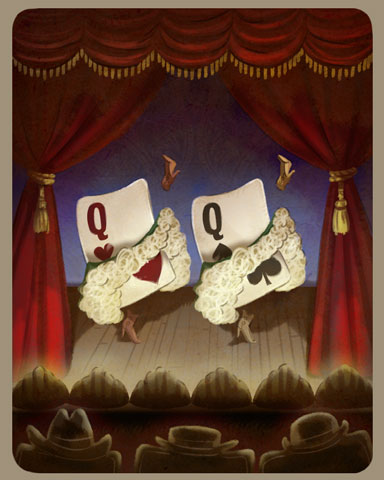 Double Deuce Poker HD Queens of the Stage Badge