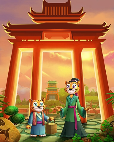 Mahjong Garden HD Peaceful Outing Badge