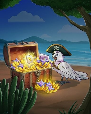 Mahjong Sanctuary Polly Want a Treasure Badge